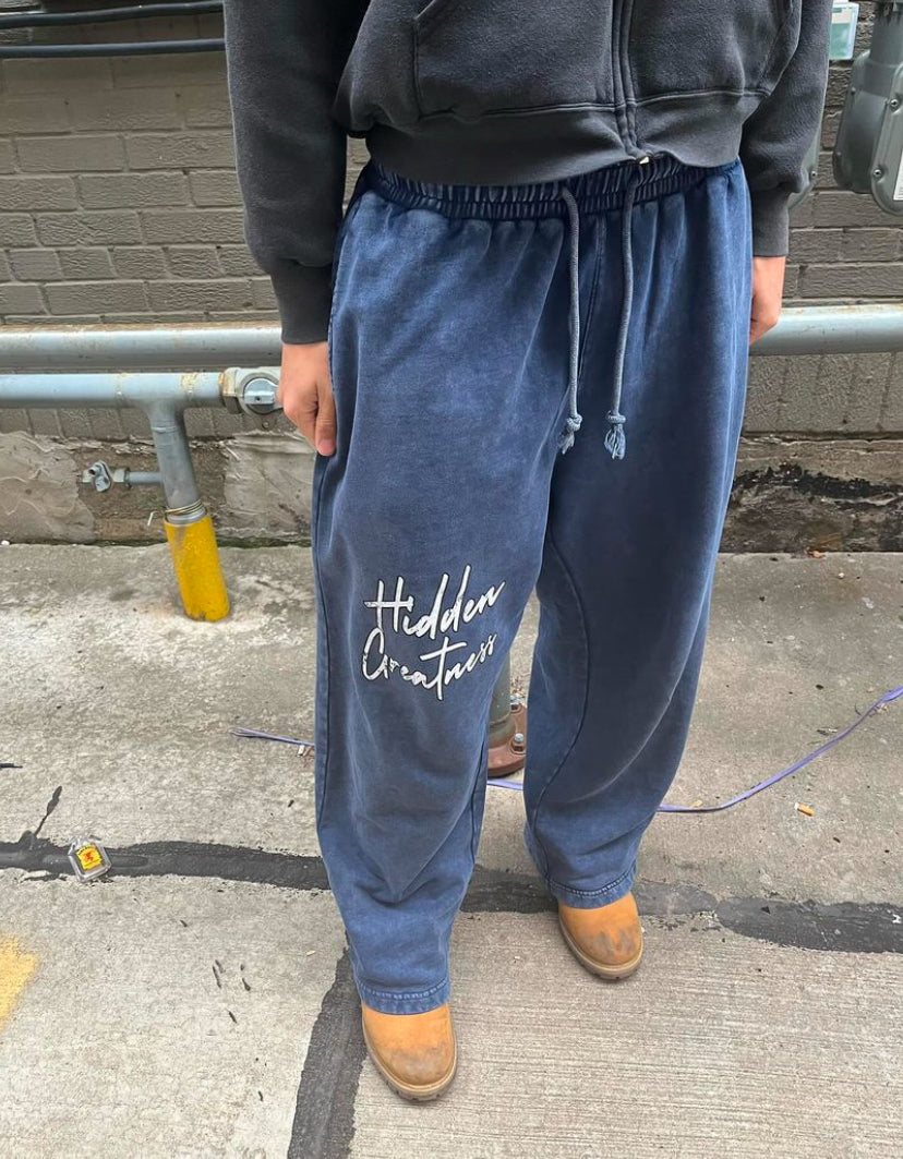 DENIM BLUE SWEATPANTS